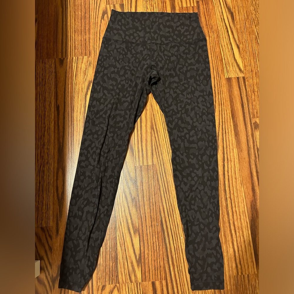 lululemon black cheetah align leggings